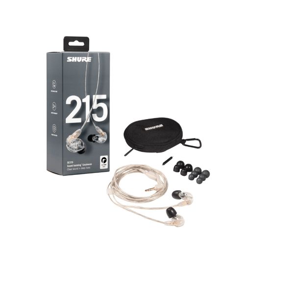 Shure SE215 Pro Earphones EAC64 - Clear