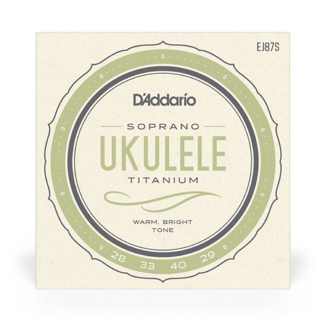 Hovedbilde D'Addario EJ87S Sopran Ukulele Strenger, Titanium