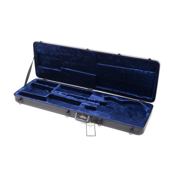 Schecter SLS Elite-4 Evil Twin Satin Black med hardcase