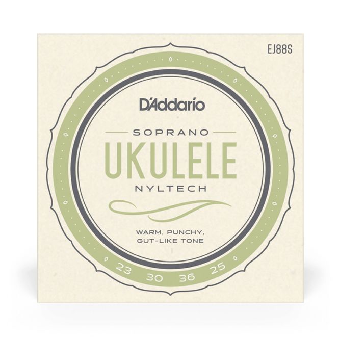 Hovedbilde D'Addario EJ88S Sopran Ukulele Strenger, Nyltech