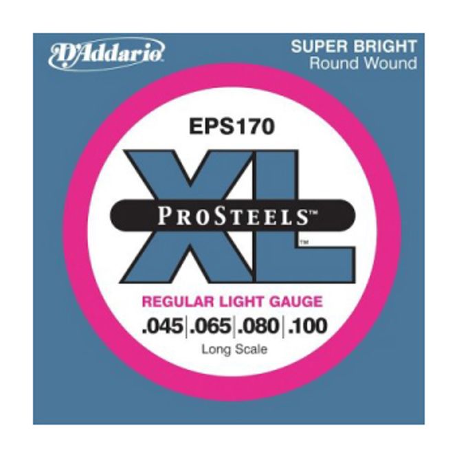 Hovedbilde D'Addario EPS170M Pro Steel El. Bass 045-100