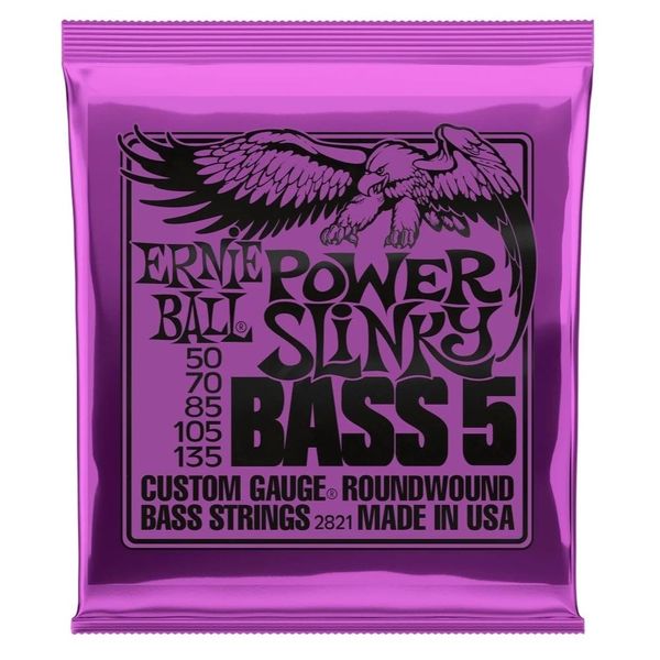 Ernie Ball 2821 5-String Bass Power Slinky Nickel